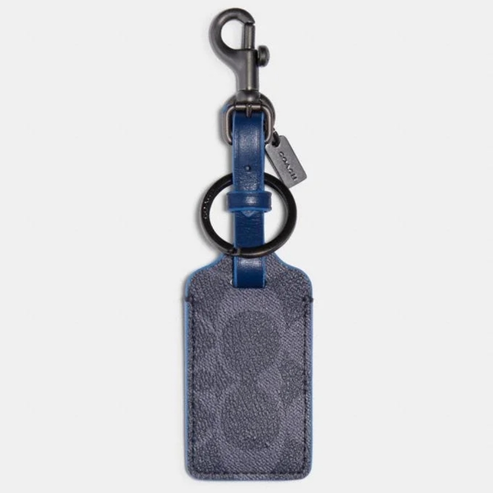 COACH: Luggage Tag Signature Canvas
